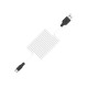 Кабель HOCO X21 USB to Type-C 2A, 1m, silicone, TPE connectors, Black+White