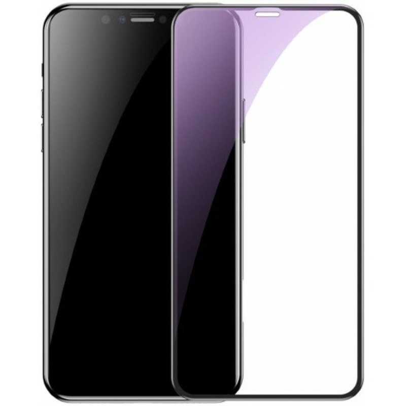Захисне скло Baseus 0.3mm Full-screen and Full-glass with anti-blue light for iPX/XS/11 Pro Black