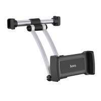 Тримач для мобільного HOCO CA62 Handsome aluminum rear pillow in-car holder Silver and Black
