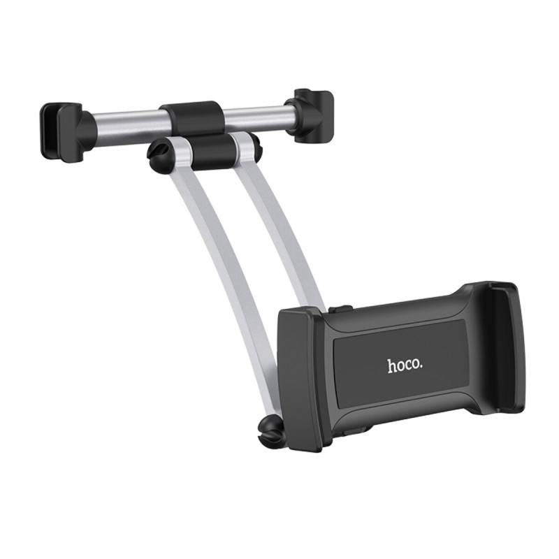 Тримач для мобільного HOCO CA62 Handsome aluminum rear pillow in-car holder Silver and Black