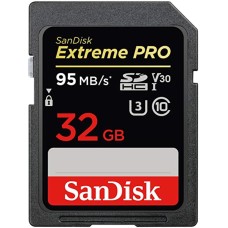 SDHC (UHS-1 U3) SanDisk Extreme Pro 32Gb class 10 V30 (95Mb/s, 633x)