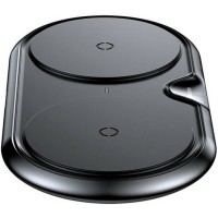Бездротовий зарядний пристрій Baseus Dual Wireless Charger (EU) Black