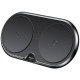 Бездротовий зарядний пристрій Baseus Dual Wireless Charger (EU) Black