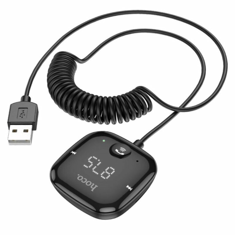 Bluetooth ресивер HOCO E65 Unity car BT FM transmitter Black