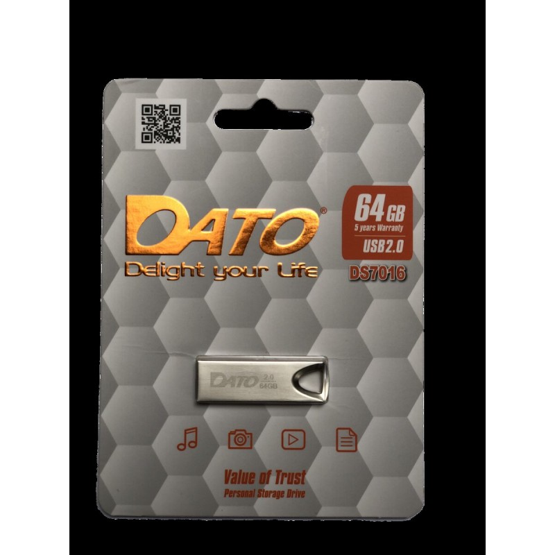 Flash DATO USB 2.0 DS7016 64Gb silver