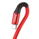 Кабель Baseus Fish Eye Spring Data Cable Red