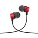 Навушники HOCO M51 Proper sound universal earphones with mic Red