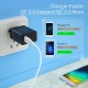Мережевий зарядний пристрій Essager Fangbo QC3.0 3U (QC+Dual 2.4A) Charging Head  black (ECTQC3-FBB01