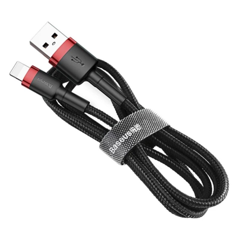 Кабель Baseus Cafule Cable USB For iP 2A 3m Red+Black