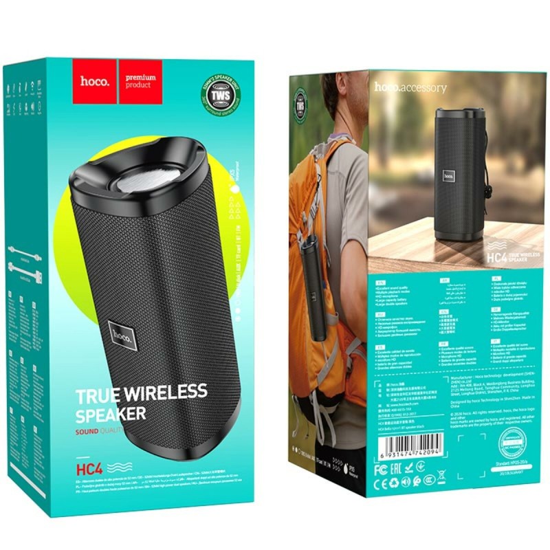 Портативна колонка HOCO HC4 Bella sports BT speaker Black