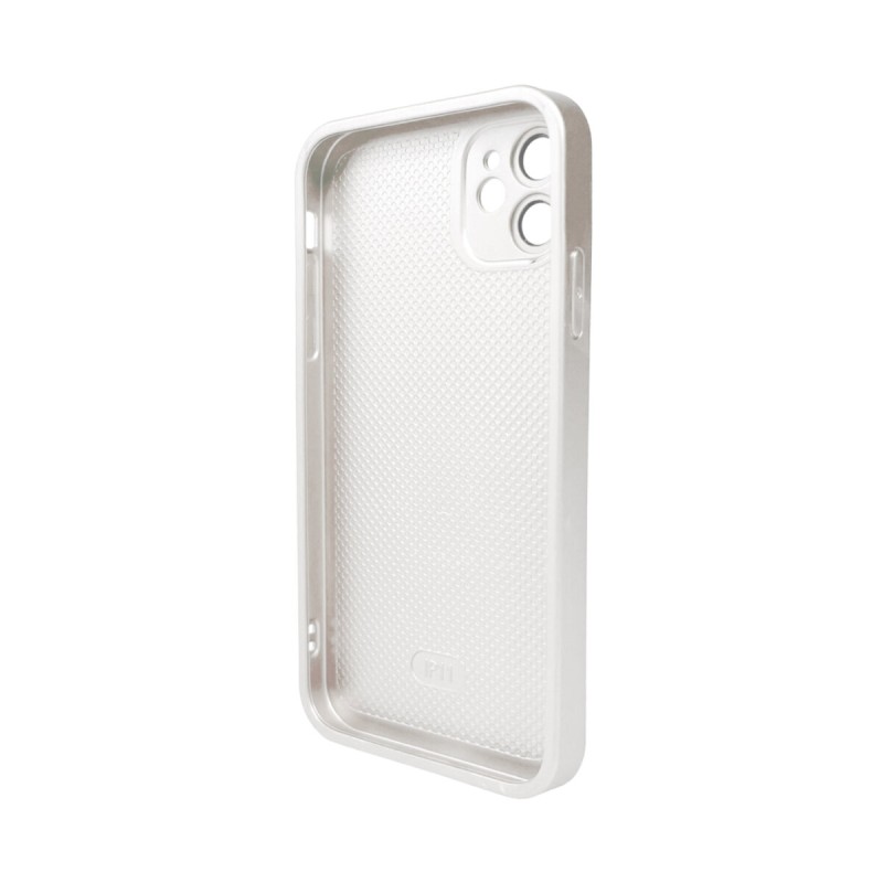 Чохол для смартфона AG Glass Matt Frame Color MagSafe Logo for Apple iPhone 11 Pearly White