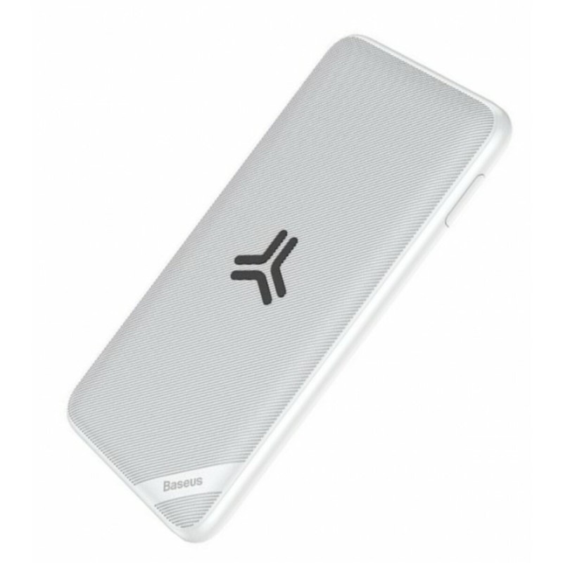 Зовнішній акумулятор Baseus S10 Power bank 10000mAh White
