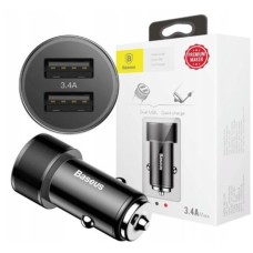 АЗП Baseus Small Screw 3.4A Dual-USB Black