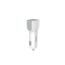 Автомобільний зарядний пристрій HOCO Z23 grand style dual-port car charger White