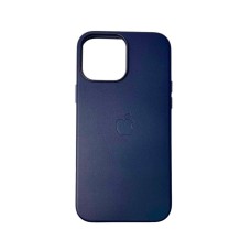 Чохол для смартфона Leather AAA Full Magsafe IC for iPhone 15 Pro Deep Blue