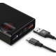 Зовнішній акумулятор Baseus Mulight Power Bank 20000mAh Black