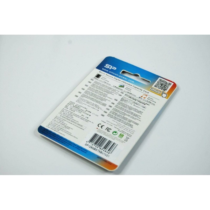 microSDXC (UHS-1) SiliconPower Elite Color (White) 128Gb class 10
