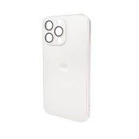 Чохол для смартфона AG Glass Matt Frame Color Logo for Apple iPhone 14 Pro Max Pearly White