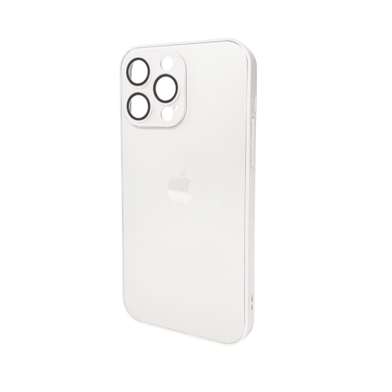 Чохол для смартфона AG Glass Matt Frame Color Logo for Apple iPhone 14 Pro Max Pearly White