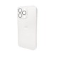 Чохол для смартфона AG Glass Matt Frame Color Logo for Apple iPhone 14 Pro Max Pearly White