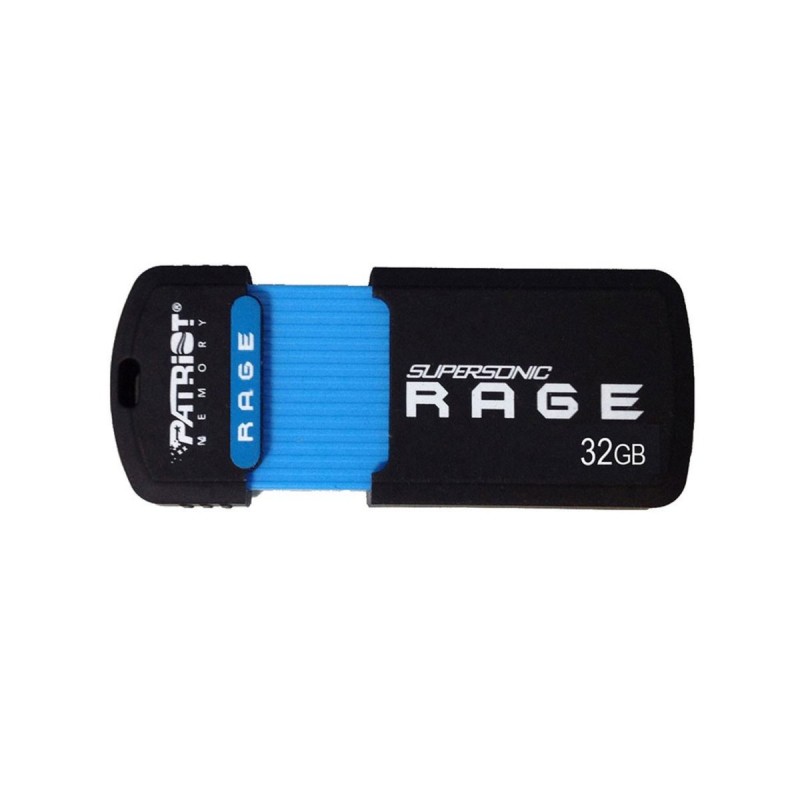 Flash Patriot USB 3.1 Supersonic Raget XT 32GB (R-180Mb/s, W-50Mb/s)  Black