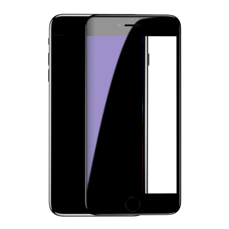 Захисне скло Baseus 0.3mm Tempered Glass All Screen Arc Surface Black for iP7/8+