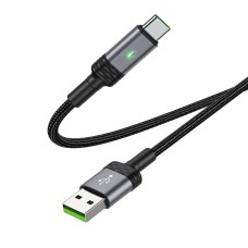 Кабель BOROFONE BU30 5A Lynk smart power-off charging data cable for Type-C Black