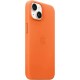 Чохол для смартфона Leather AAA Full Magsafe IC for iPhone 15 Orange