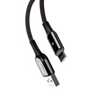 Кабель Baseus X-type Light Cable For Lightning 2.4A 1m Black