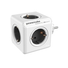 Мережевий розгалужувач Allocacoc PowerCube Original з заземленням 5 розеток, cірий