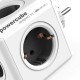 Мережевий розгалужувач Allocacoc PowerCube Original з заземленням 5 розеток, cірий