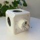 Мережевий розгалужувач Allocacoc PowerCube Original з заземленням 5 розеток, cірий
