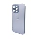 Чохол для смартфона AG Glass Matt Frame Color Logo for Apple iPhone 14 Pro Max Sierra Blue