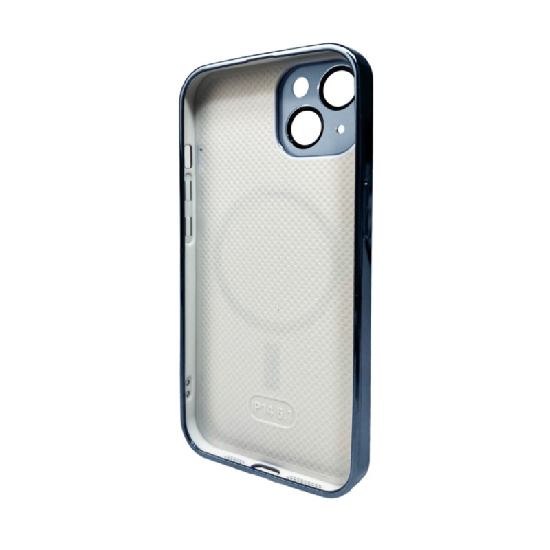 Чохол для смартфона AG Glass Sapphire Frame MagSafe Logo for Apple iPhone 15 Sierra Blue