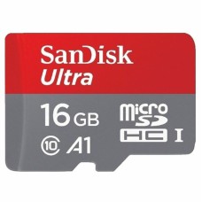 microSDHC (UHS-1) SanDisk Ultra 16Gb class 10 A1 (98Mb/s, 653x)