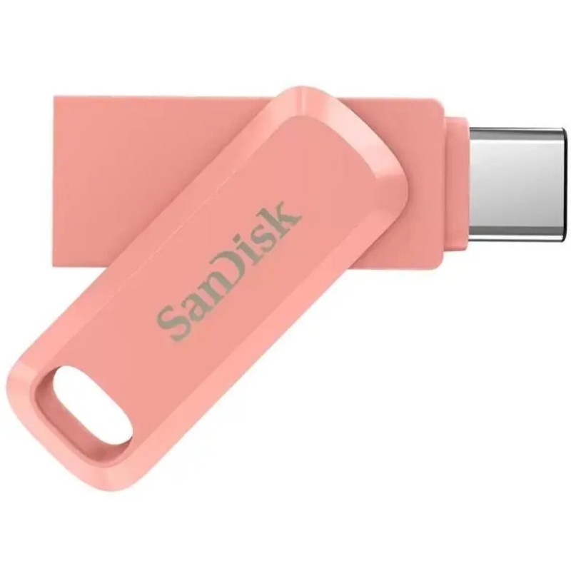 Flash SanDisk USB 3.1 Ultra Dual Go Type-C 128Gb (150 Mb/s) Peach