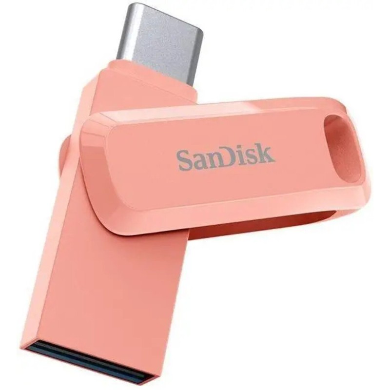 Flash SanDisk USB 3.1 Ultra Dual Go Type-C 128Gb (150 Mb/s) Peach