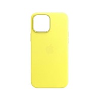 Чохол для смартфона Leather AAA Full Magsafe IC for iPhone 14 Pro Max Canary Yellow
