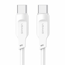 Кабель Usams US-SJ567 Type-C To Type-C PD 100W Data Cable Lithe Series 1.2m White