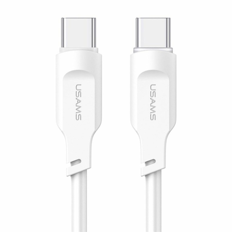 Кабель Usams US-SJ567 Type-C To Type-C PD 100W Data Cable Lithe Series 1.2m White