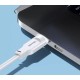 Кабель Usams US-SJ567 Type-C To Type-C PD 100W Data Cable Lithe Series 1.2m White
