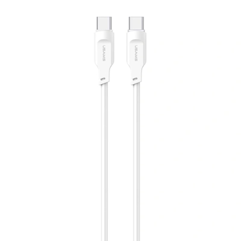 Кабель Usams US-SJ567 Type-C To Type-C PD 100W Data Cable Lithe Series 1.2m White