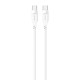Кабель Usams US-SJ567 Type-C To Type-C PD 100W Data Cable Lithe Series 1.2m White
