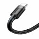 Кабель Baseus cafule Cable USB For Type-C 2A 3m Gray+Black