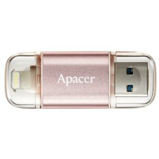 Flash Apacer USB 3.1 AH190 Dual Lightning 128GB rose gold