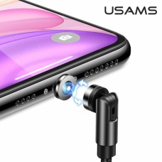 Кабель Usams US-SJ472 U59 Lightning Rotatable Magnetic Charging Cable 1m Black