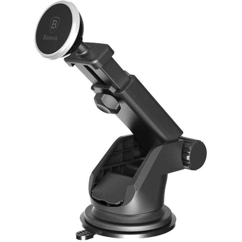 Тримач для мобiльного Baseus Solid Series Telescopic Magnetic Car Mount Silver