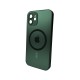 Чохол для смартфона AG Glass Matt Frame Color MagSafe Logo for Apple iPhone 12 Cangling Green
