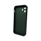 Чохол для смартфона AG Glass Matt Frame Color MagSafe Logo for Apple iPhone 12 Cangling Green