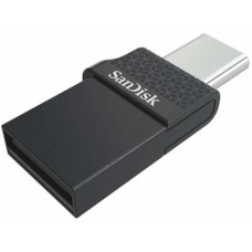 Flash SanDisk USB 2.0 Dual Type-C 128Gb Black